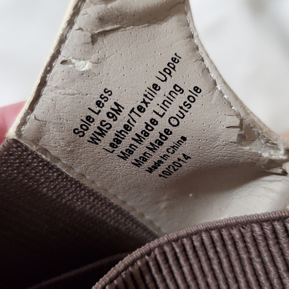 Reaction Kenneth Cole sole less stretchy cork platform wedge sandals heels 9 M - Picture 11 of 15